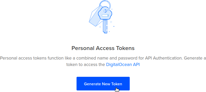 Click the Generate New Token button.