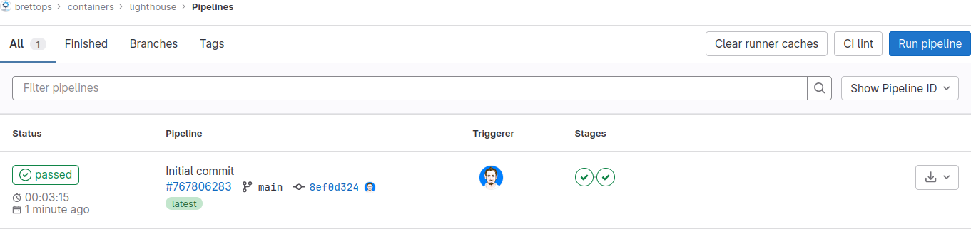 First ever pipeline is successful.